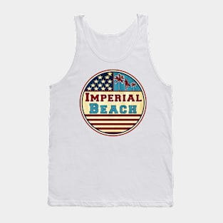 Surfing Imperial Beach California Ocean Surf Palms Surfer Tank Top